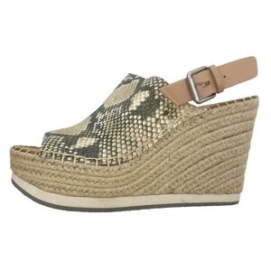 Dolce Vita NWOT Womens Shan Peep Toe Snake Print Platforms Size 7.5